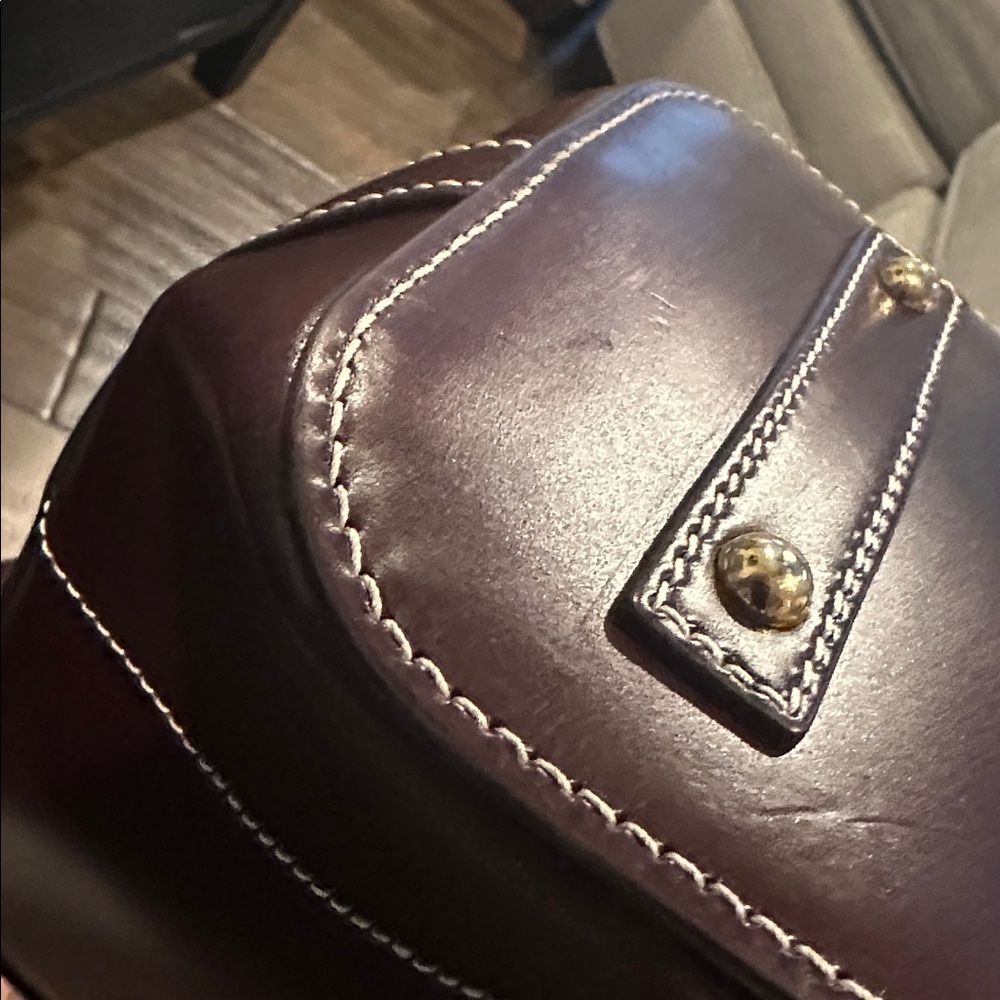Dooney & Bourke Dark Brown Satchel - Picture 5 of 5